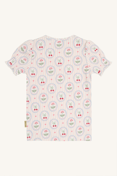 Hust&Claire - HCAlma Frame T-Shirt Kirschen